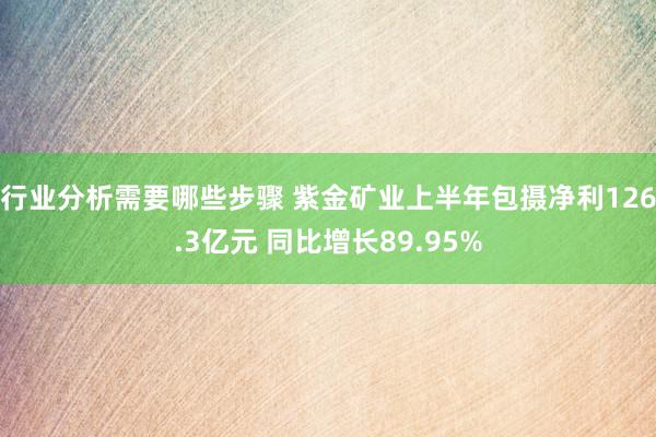 行业分析需要哪些步骤 紫金矿业上半年包摄净利126.3亿元 同比增长89.95%