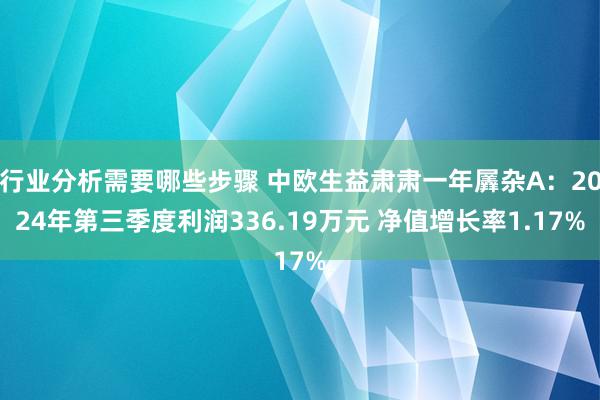 行业分析需要哪些步骤 中欧生益肃肃一年羼杂A：2024年第三季度利润336.19万元 净值增长率1.17%