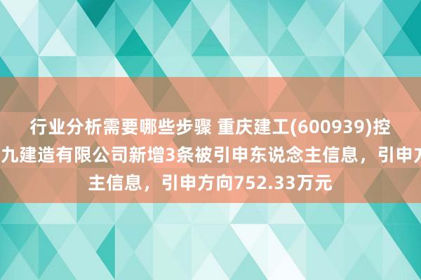 行业分析需要哪些步骤 重庆建工(600939)控股的重庆建工第九建造有限公司新增3条被引申东说念主信息，引申方向752.33万元