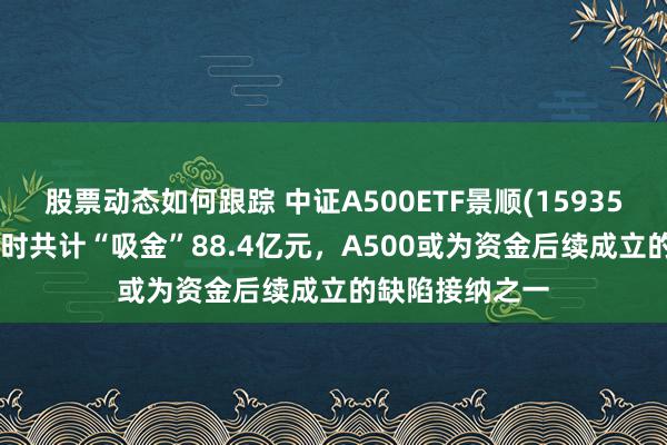 股票动态如何跟踪 中证A500ETF景顺(159353)近20个交昔时共计“吸金”88.4亿元，A500或为资金后续成立的缺陷接纳之一