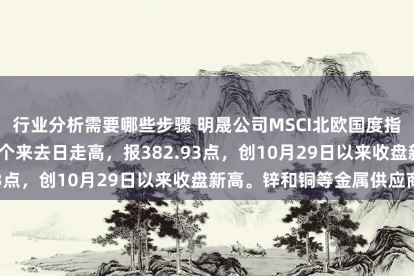 行业分析需要哪些步骤 明晟公司MSCI北欧国度指数涨0.6%，畅达第四个来去日走高，报382.93点，创10月29日以来收盘新高。锌和铜等金属供应商