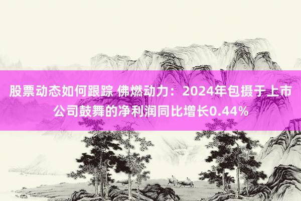 股票动态如何跟踪 佛燃动力：2024年包摄于上市公司鼓舞的净利润同比增长0.44%