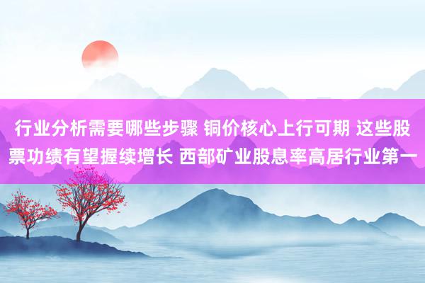 行业分析需要哪些步骤 铜价核心上行可期 这些股票功绩有望握续增长 西部矿业股息率高居行业第一