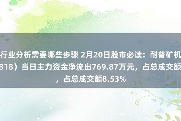 行业分析需要哪些步骤 2月20日股市必读：耐普矿机（300818）当日主力资金净流出769.87万元，占总成交额8.53%