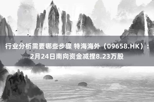 行业分析需要哪些步骤 特海海外（09658.HK）：2月24日南向资金减捏8.23万股