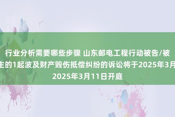 行业分析需要哪些步骤 山东邮电工程行动被告/被上诉东谈主的1起波及财产毁伤抵偿纠纷的诉讼将于2025年3月11日开庭