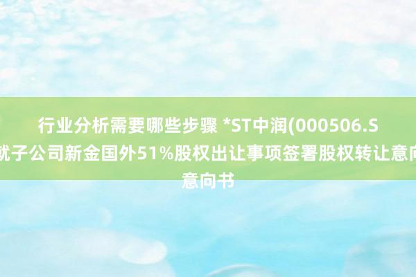 行业分析需要哪些步骤 *ST中润(000506.SZ)就子公司新金国外51%股权出让事项签署股权转让意向书